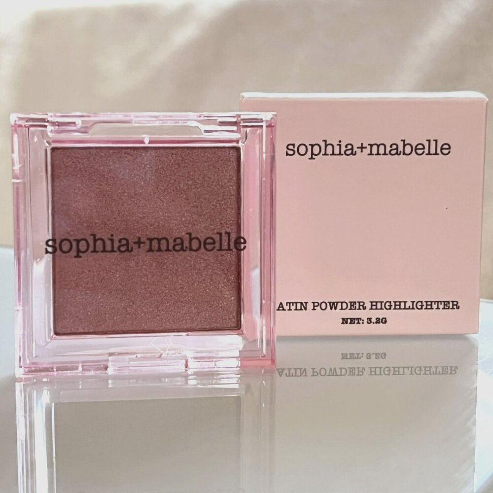 Sophia + Mabelle Peach Sangria Satin Powder Highlighter NIB New in Box